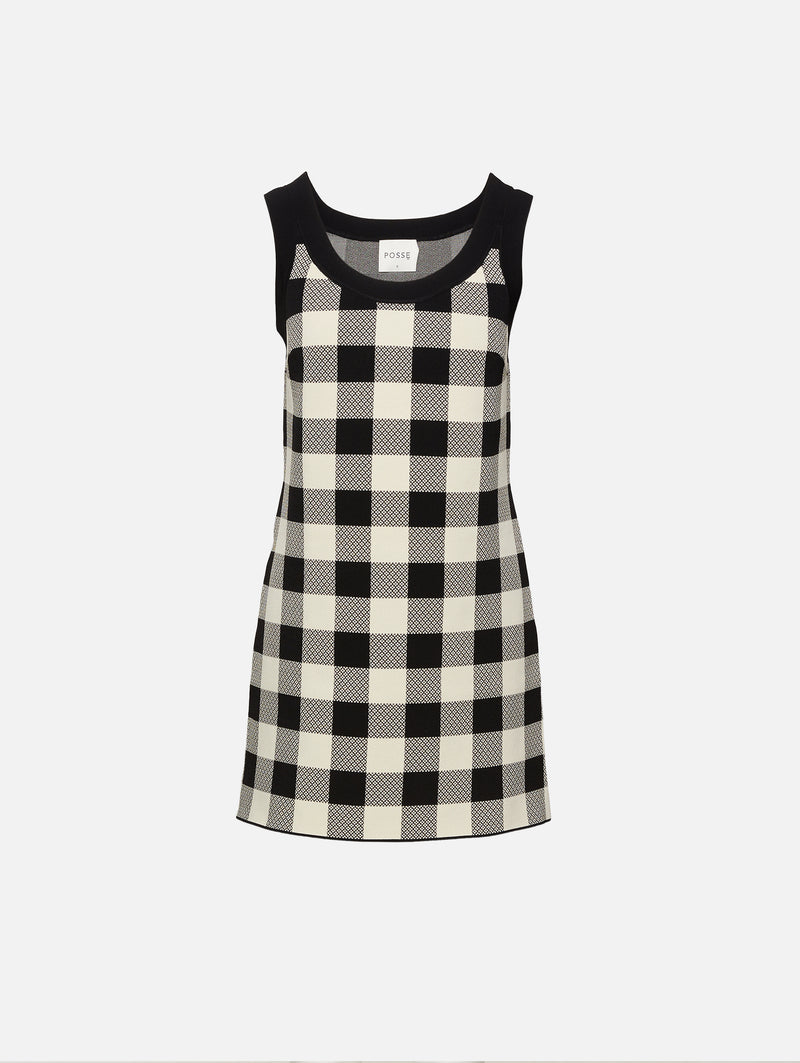 POSSE Women's Pippa Heritage Plaid Mini Dress | A.K. Rikk's XS POSSE Women's Pippa Heritage Plaid Mini Dress | A.K. Rikk's XS
