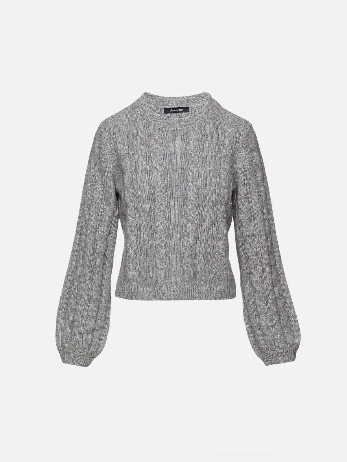 Anna Sweater,ELYSEWALKER LABEL,GREY,Image 1