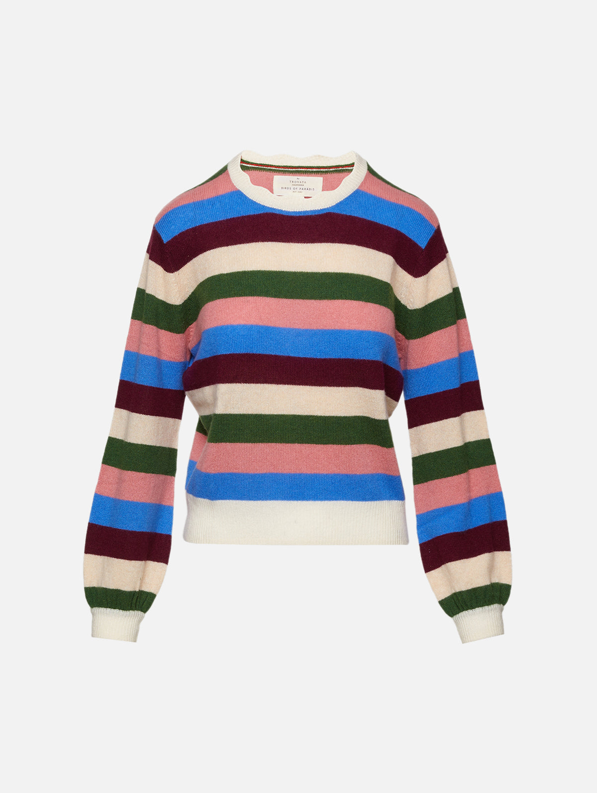 Ryann Sweater,BIRDS OF PARADIS BY TROVATA,STRIPE MULTI,Image 1