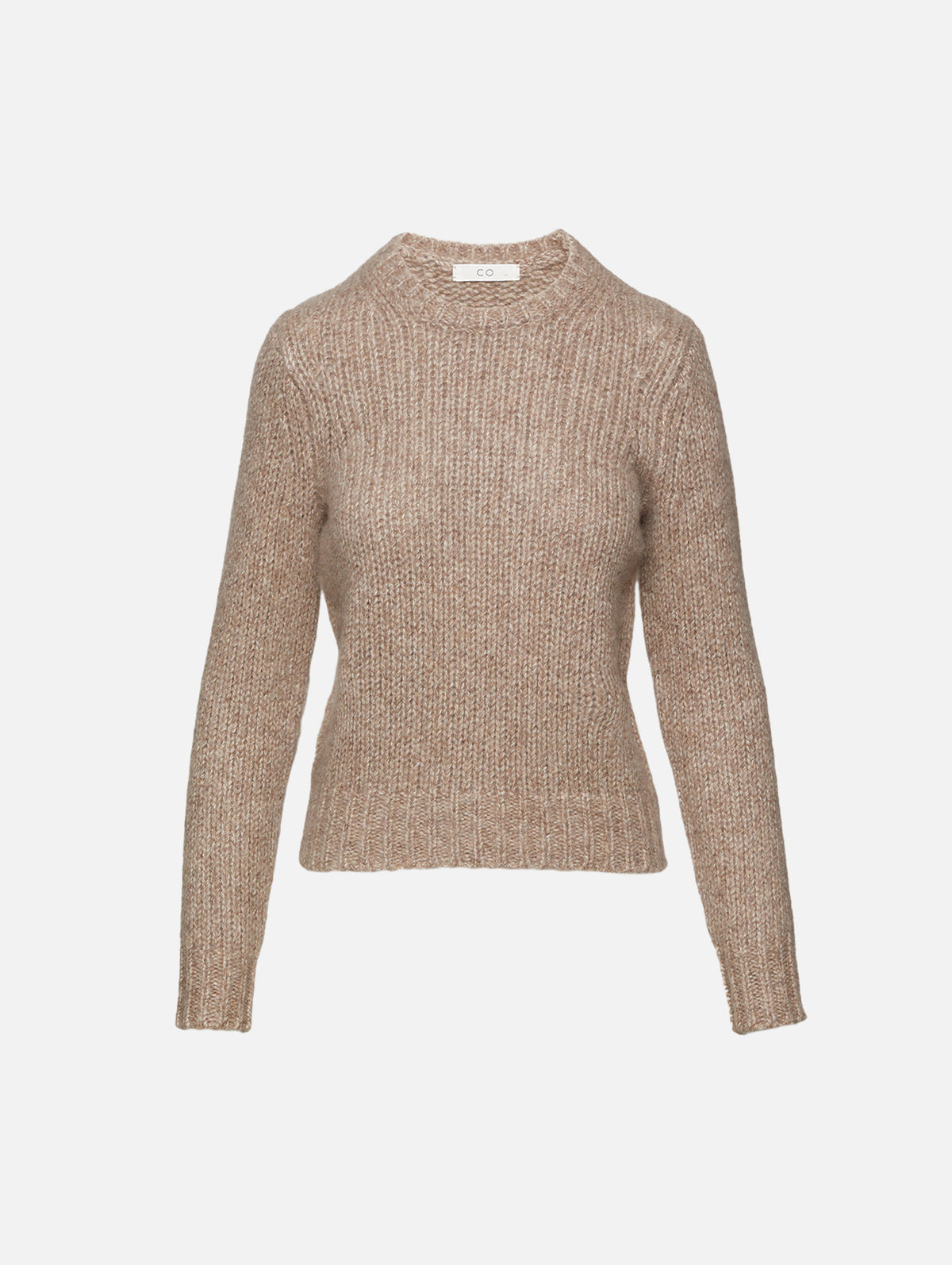 Crew Neck Long Sleeve Sweater,CO,HICKORY,Image 1