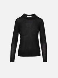 Long Sleeve Crew Top,CO,BLACK,Image 1