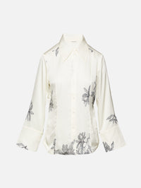 Rosiannas Satin Shirt,BY MALENE BIRGER,FLORAL PRINT,Image 1
