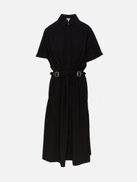 Belted Dress,LOEWE,BLACK,Image 1