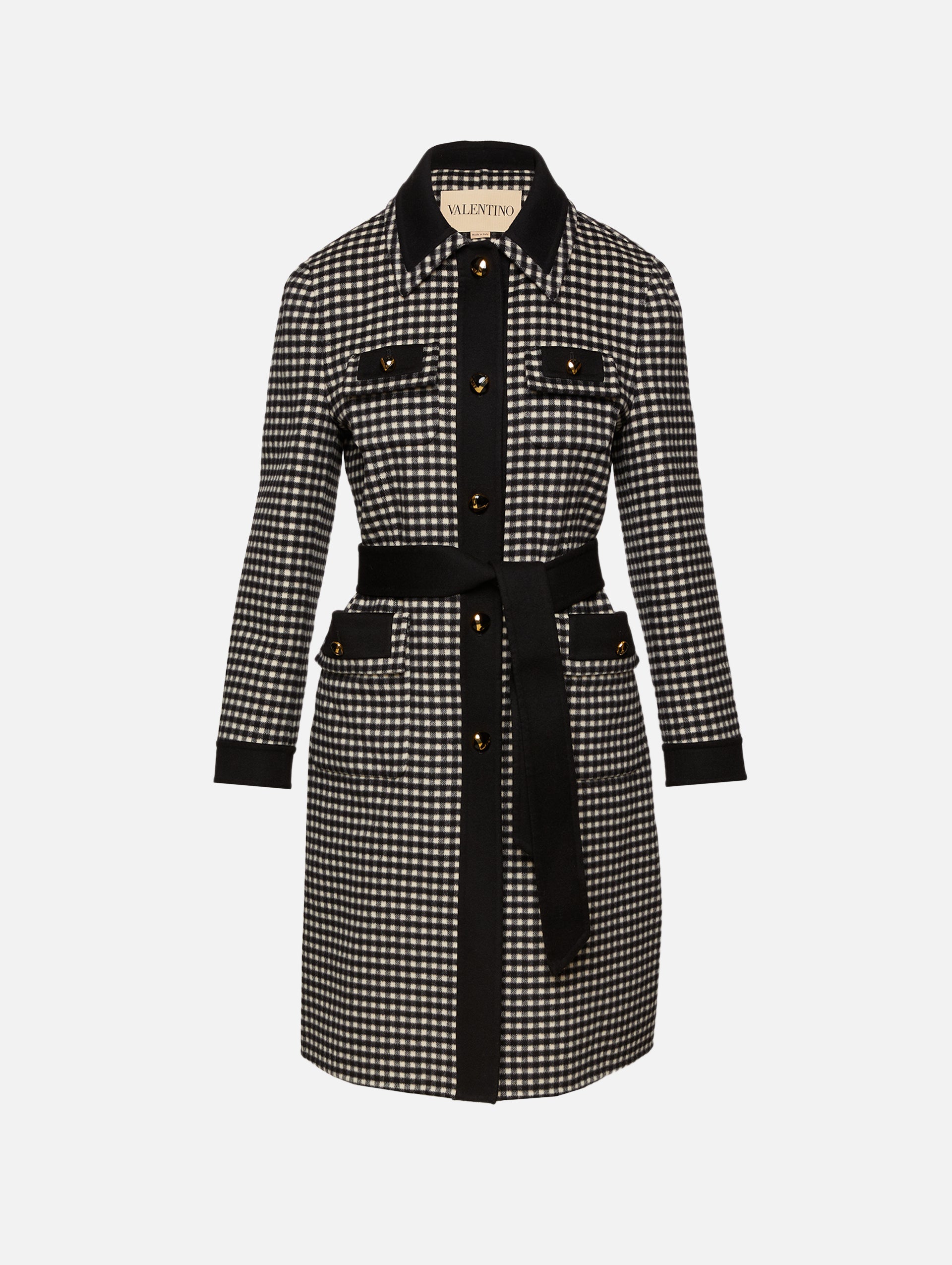 Button Up Tie Waist Coat | VALENTINO GARAVANI | elysewalker