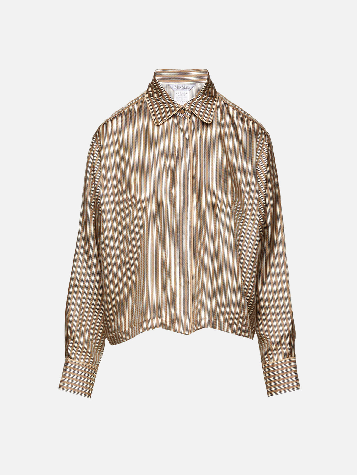 Brama Shirt,MAX MARA,HAZELNUT,Image 1