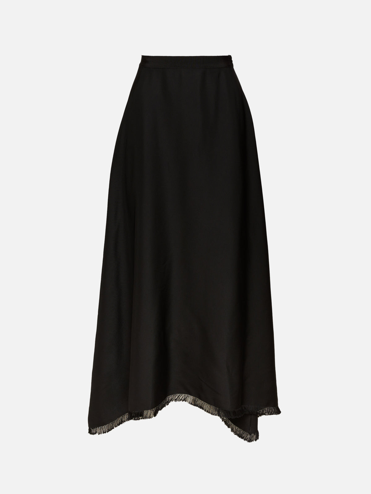 Ash Drape Skirt,FFORME,BLACK,Image 1