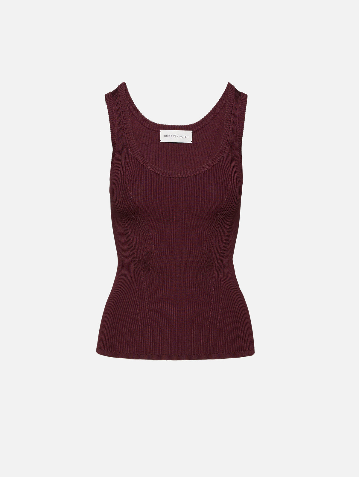 Topaz Top,DRIES VAN NOTEN,BURGUNDY,Image 1