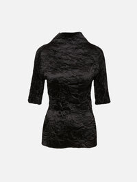 Dahlia Pleated Top,FFORME,BLACK,Image 1