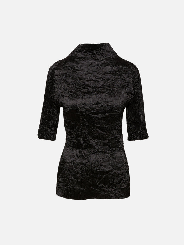 Dahlia Pleated Top,FFORME,BLACK,Image 1