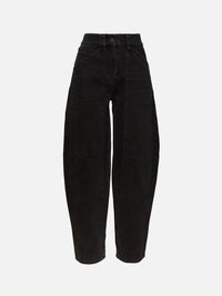 High Waisted Balloon Jean,CO,BLACK,Image 1