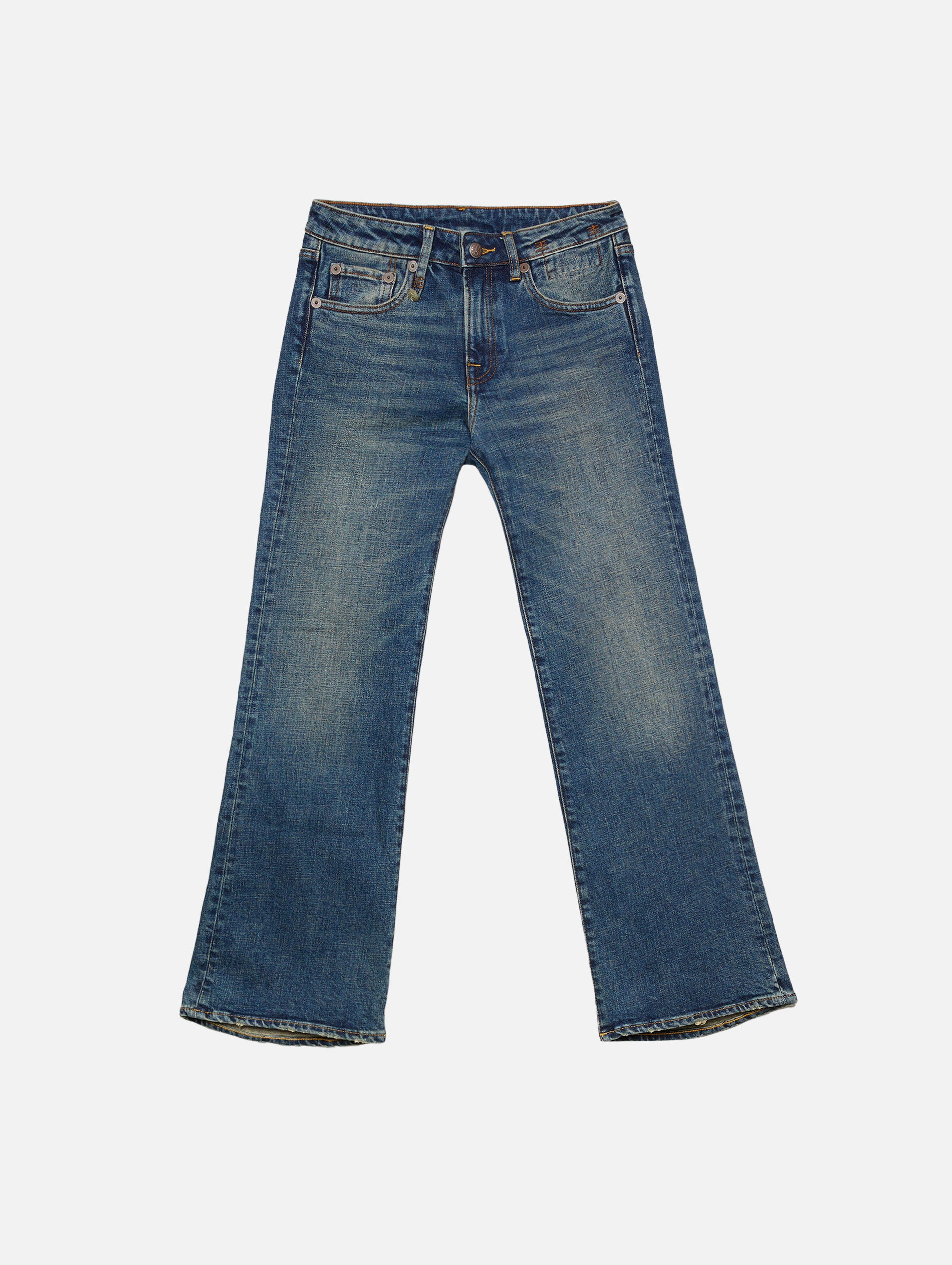 新品未使用【SURT】CLASSIC FLARE DENIM katsumi embellished low rise slim flared leg jeans