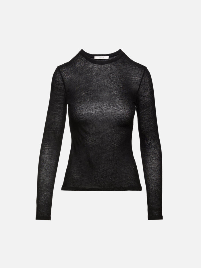 Iverness Top,THE ROW,BLACK,Image 1