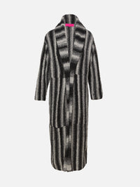 Rover Boucle Robe,THE ELDER STATESMAN,BLACK GRADIENT,Image 1