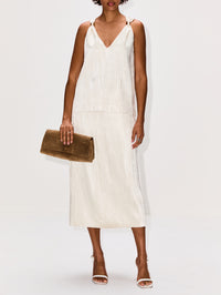 Drew Deep V Tank,BRANDON MAXWELL,IVORY,Image 2