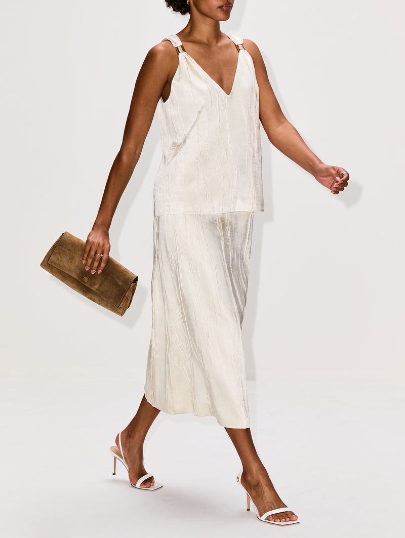 Tierney Satin Skirt