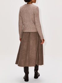 Crew Neck Long Sleeve Sweater,CO,HICKORY,Image 3