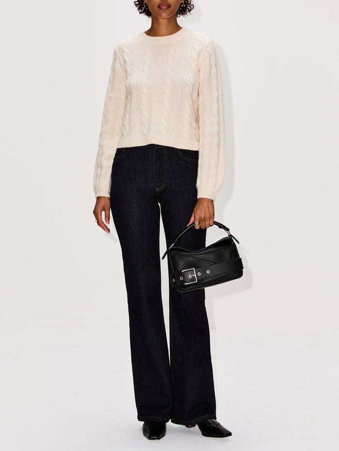 Anna Sweater,ELYSEWALKER LABEL,CHALK,Image 1