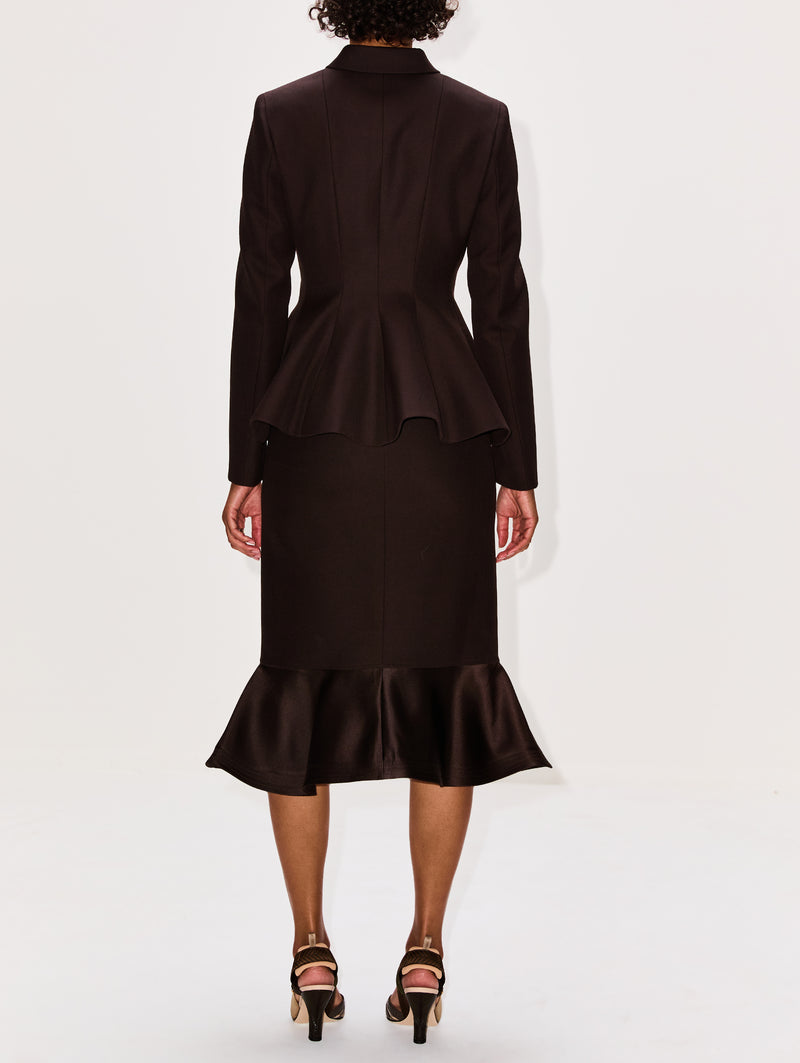 Bottom Flare Pencil Skirt