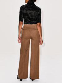 Dahlia Pleated Top,FFORME,BLACK,Image 3