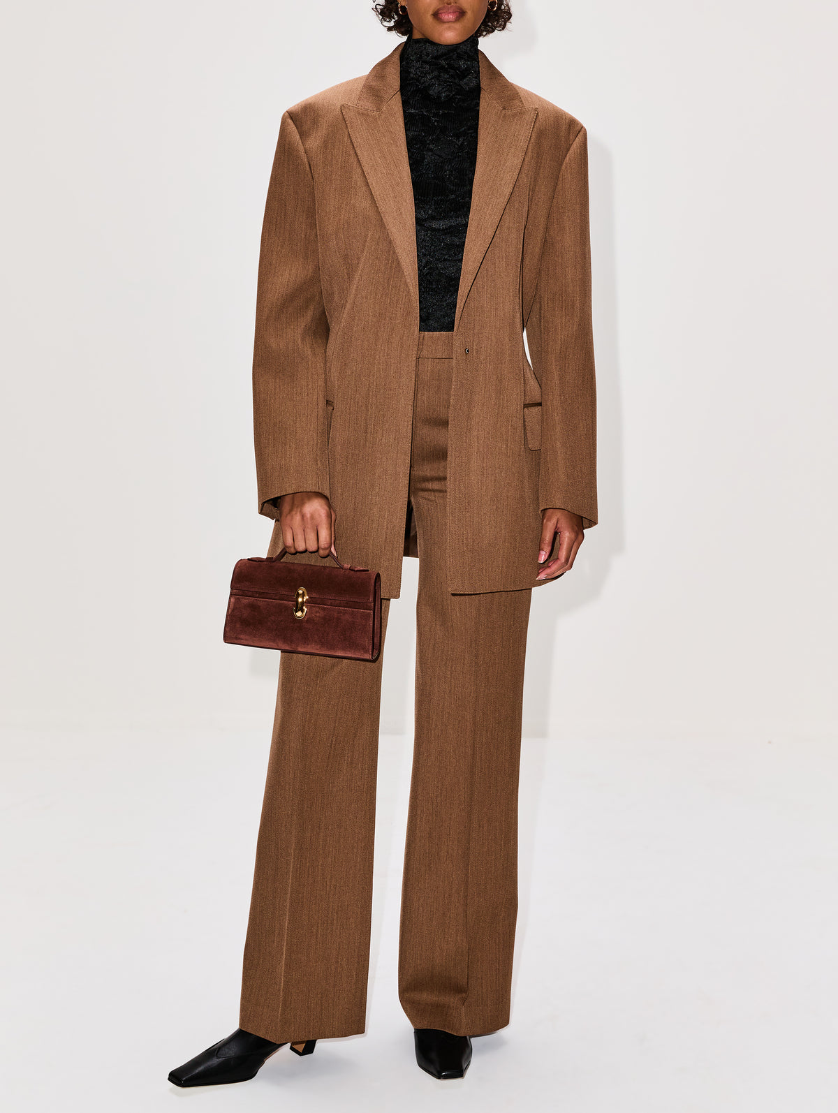 Malina Blazer,FFORME,CAMEL MELANGE,Image 2