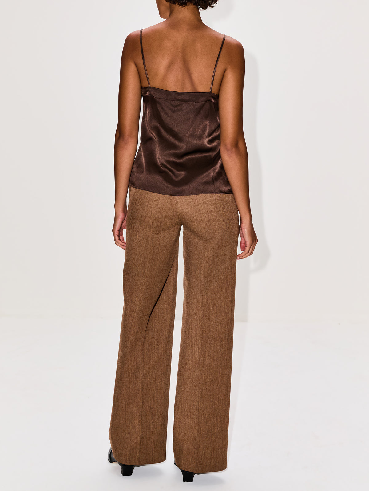 Haya Lace Trim Camisole,SABLYN,SWISS BROWN,Image 3