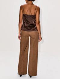 Haya Lace Trim Camisole,SABLYN,SWISS BROWN,Image 3