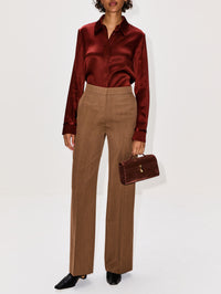 Cruz Shirt,GABRIELA HEARST,BURNT SIENNA,Image 2