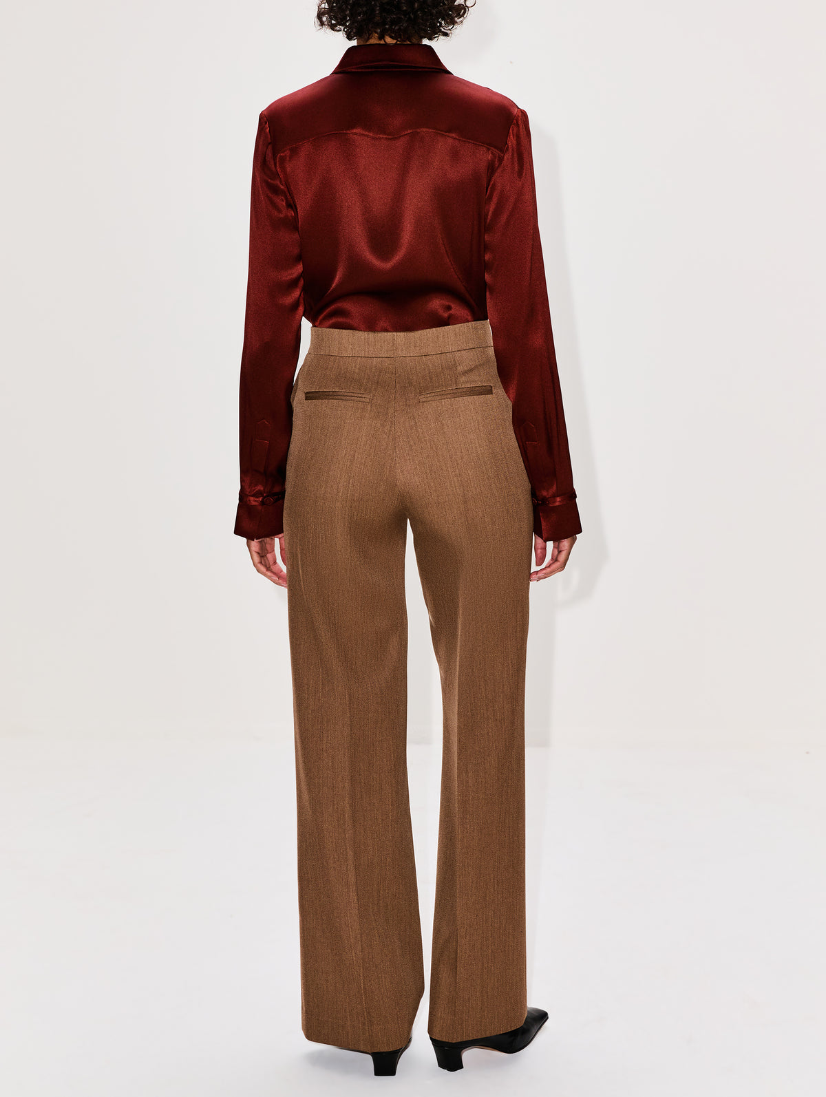 Cruz Shirt,GABRIELA HEARST,BURNT SIENNA,Image 3