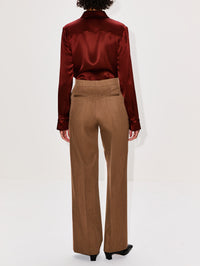 Cruz Shirt,GABRIELA HEARST,BURNT SIENNA,Image 3