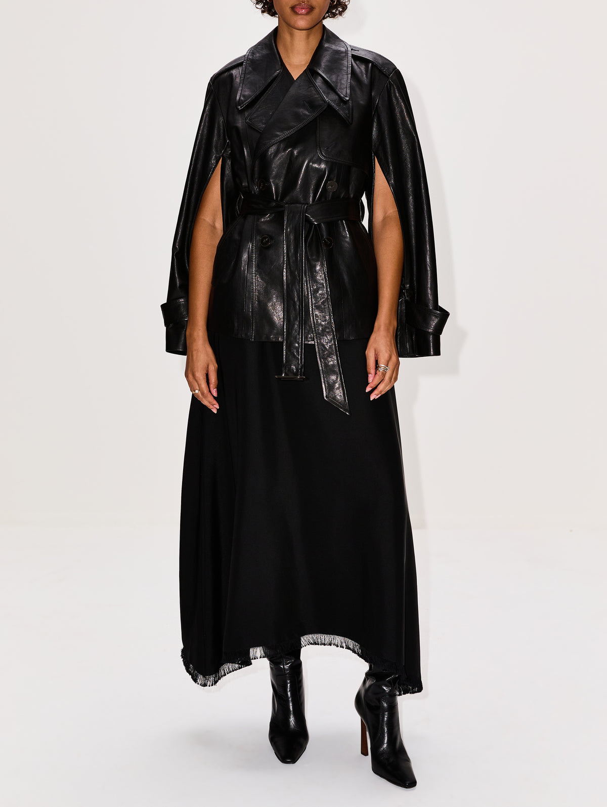 Iggy Leather Jacket,HEIRLOME,BLACK,Image 4