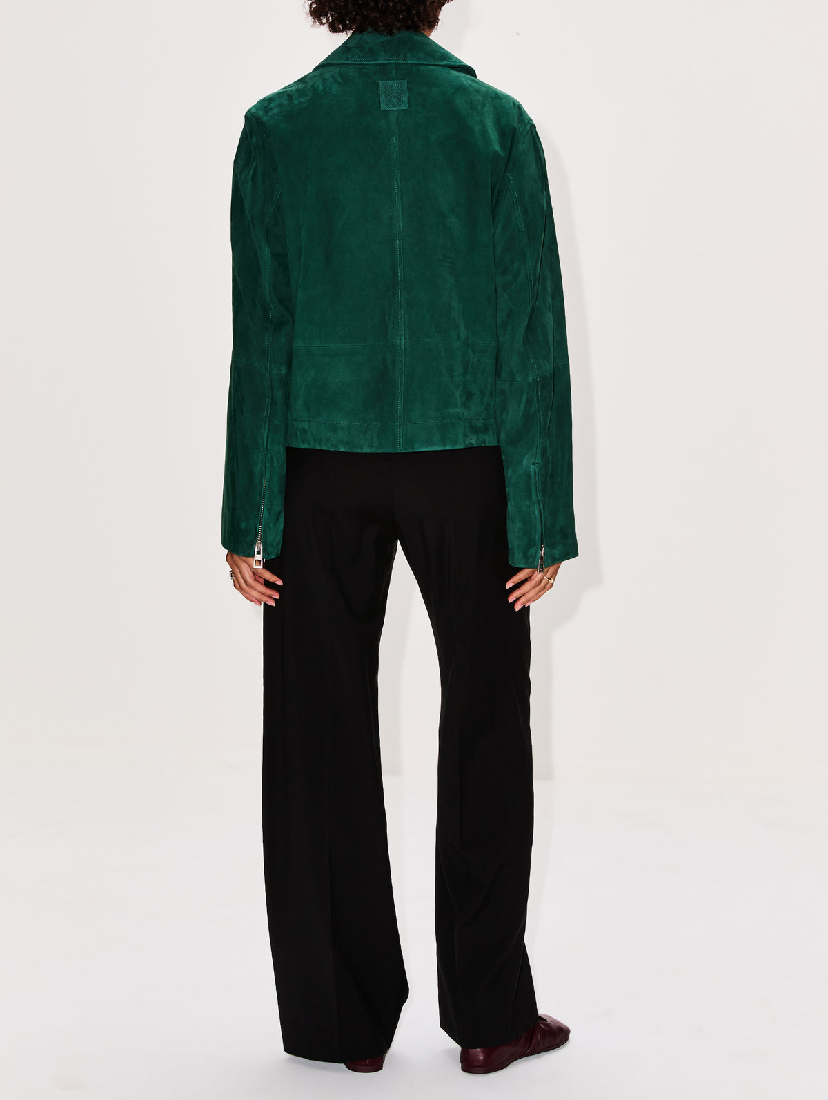 Belted Jacket,LOEWE,GREEN,Image 3