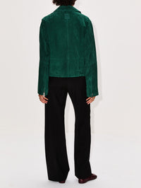Belted Jacket,LOEWE,GREEN,Image 3