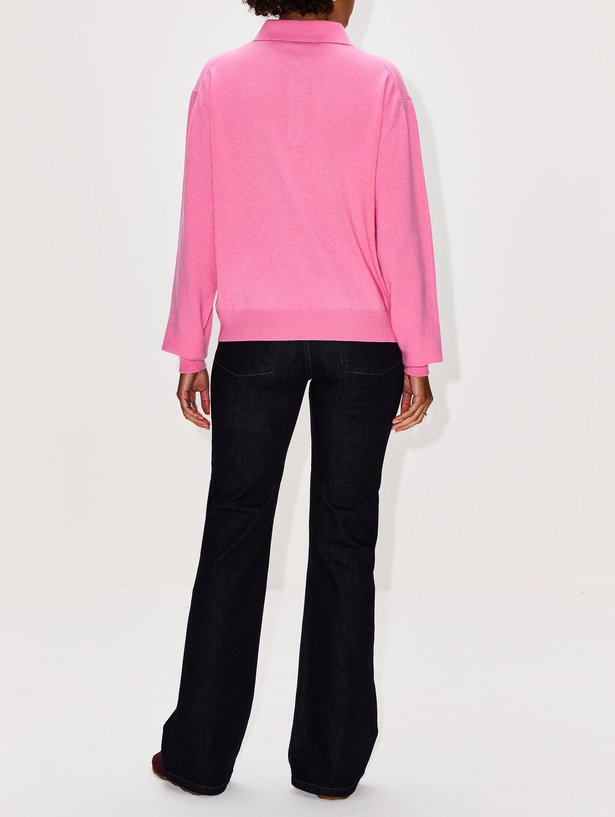Half Zip Sweater,MIU MIU,ROSA,Image 3
