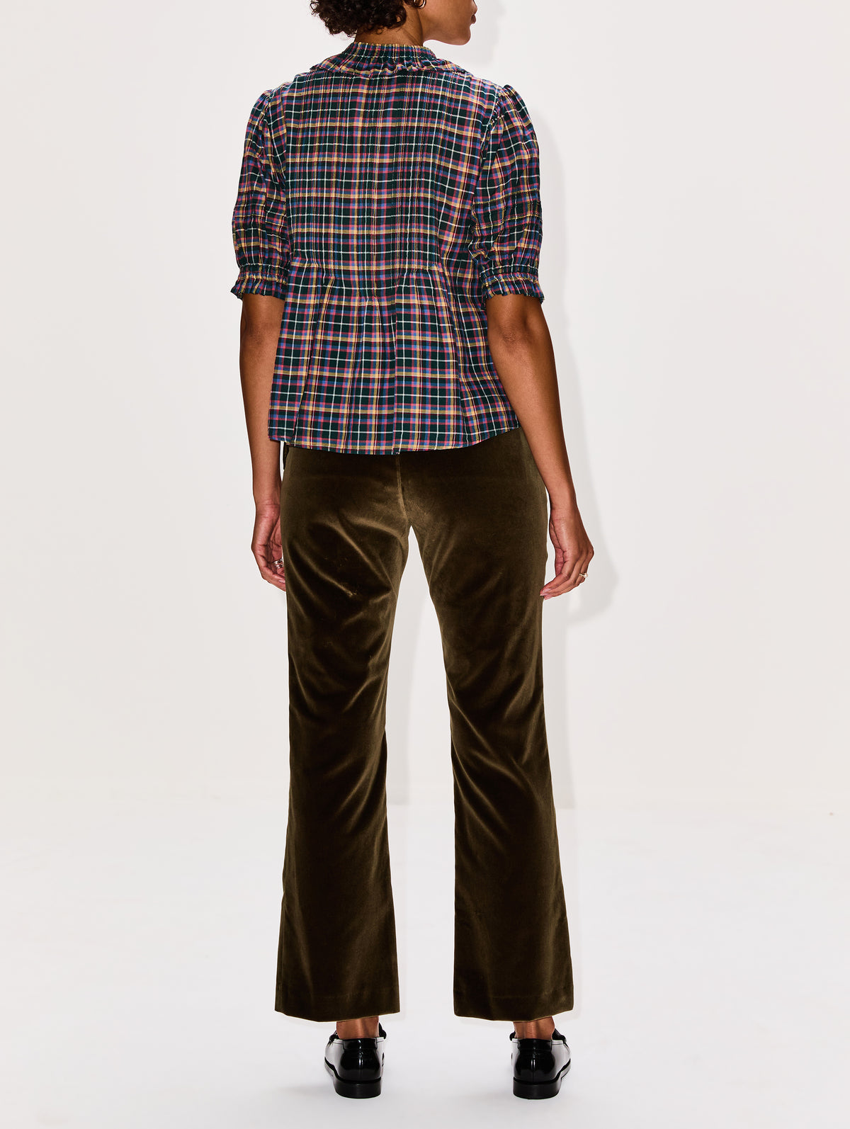 Jess Blouse,BIRDS OF PARADIS BY TROVATA,PRISMA PLAID,Image 3