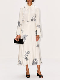 Rosiannas Satin Shirt,BY MALENE BIRGER,FLORAL PRINT,Image 2