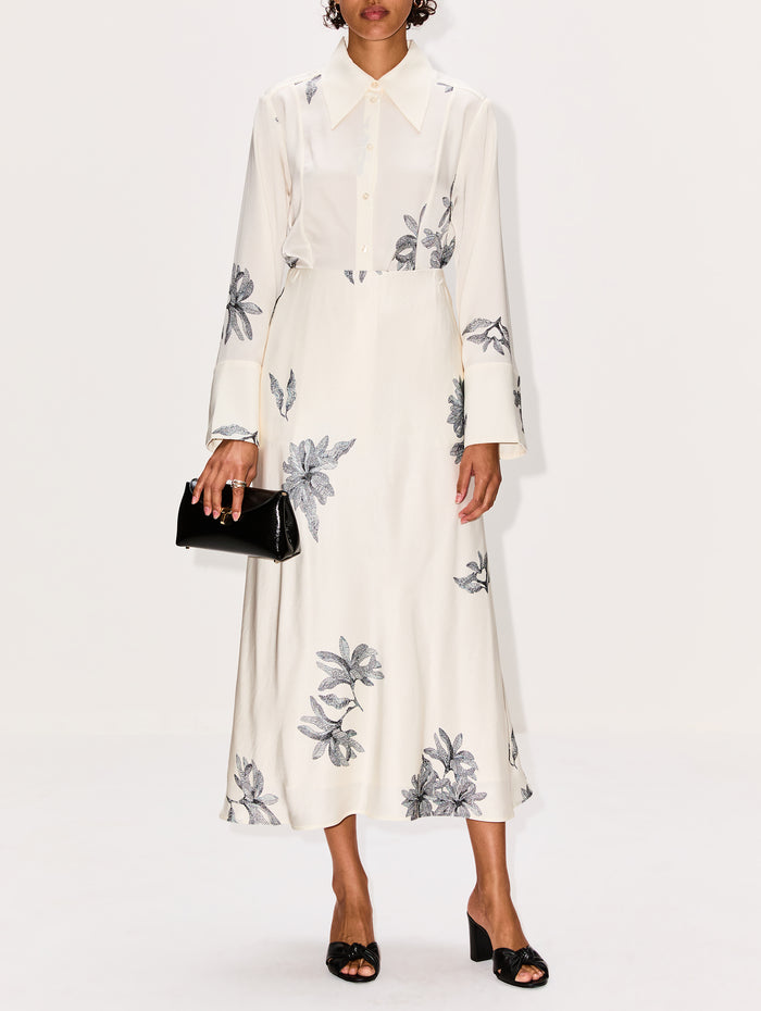 Rosiannas Satin Shirt,BY MALENE BIRGER,FLORAL PRINT,Image 1