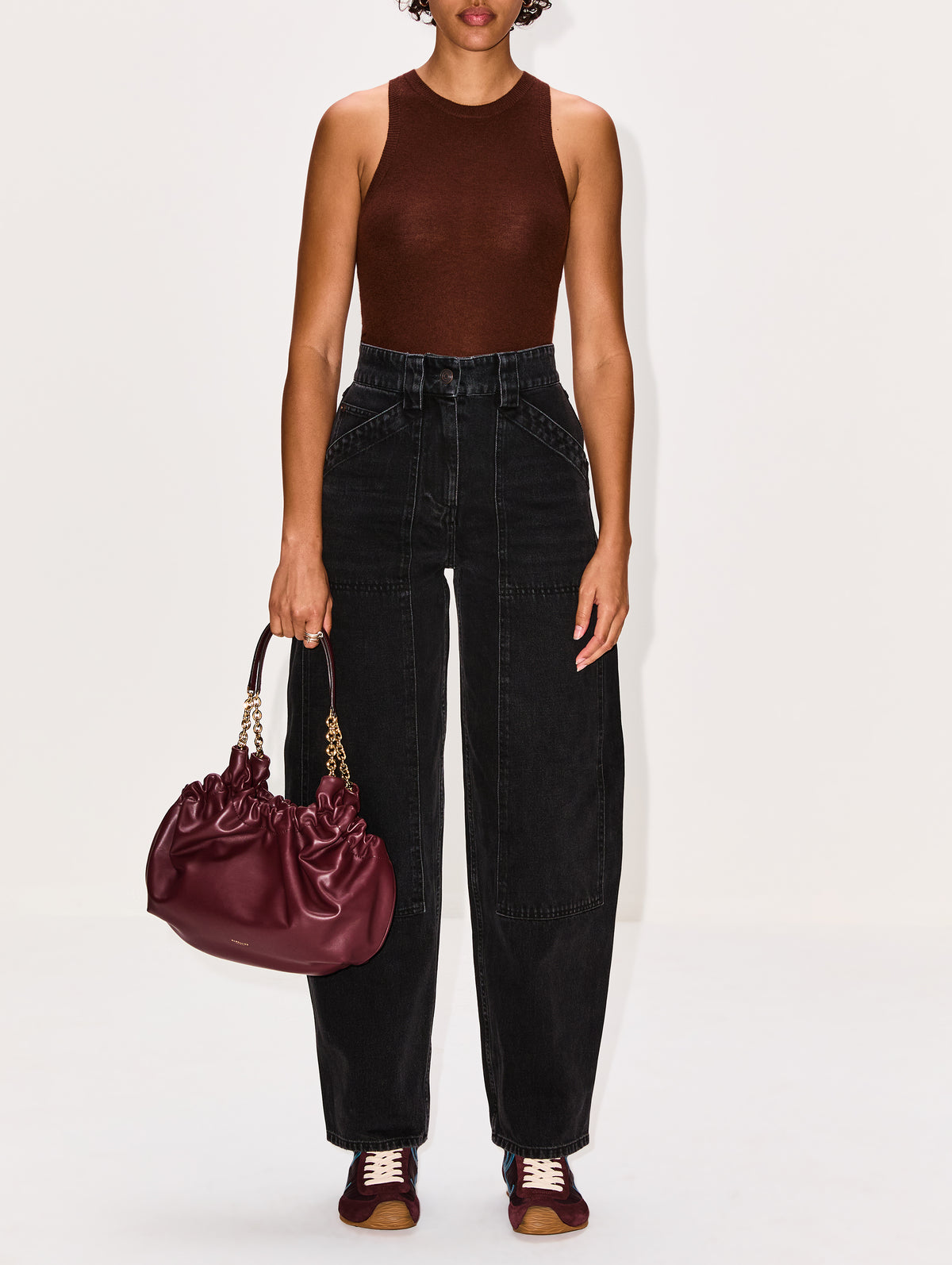 Miami Handbag,DEMELLIER,BURGUNDY,Image 2