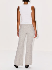 Cozy Rib Flare Pant,THE ELDER STATESMAN,HEATHER GREY,Image 3