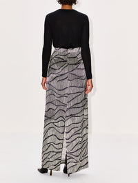 Ivanna Skirt,HEIRLOME,BLACK/IVORY,Image 4