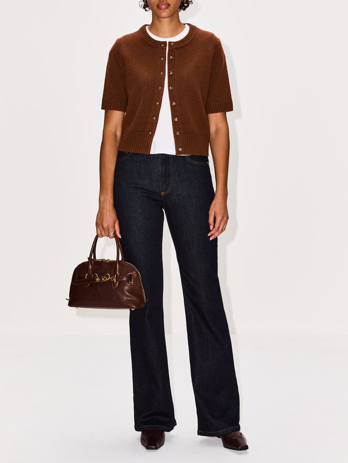 Aubrey Cardigan,ELYSEWALKER LABEL,CINNAMON,Image 1