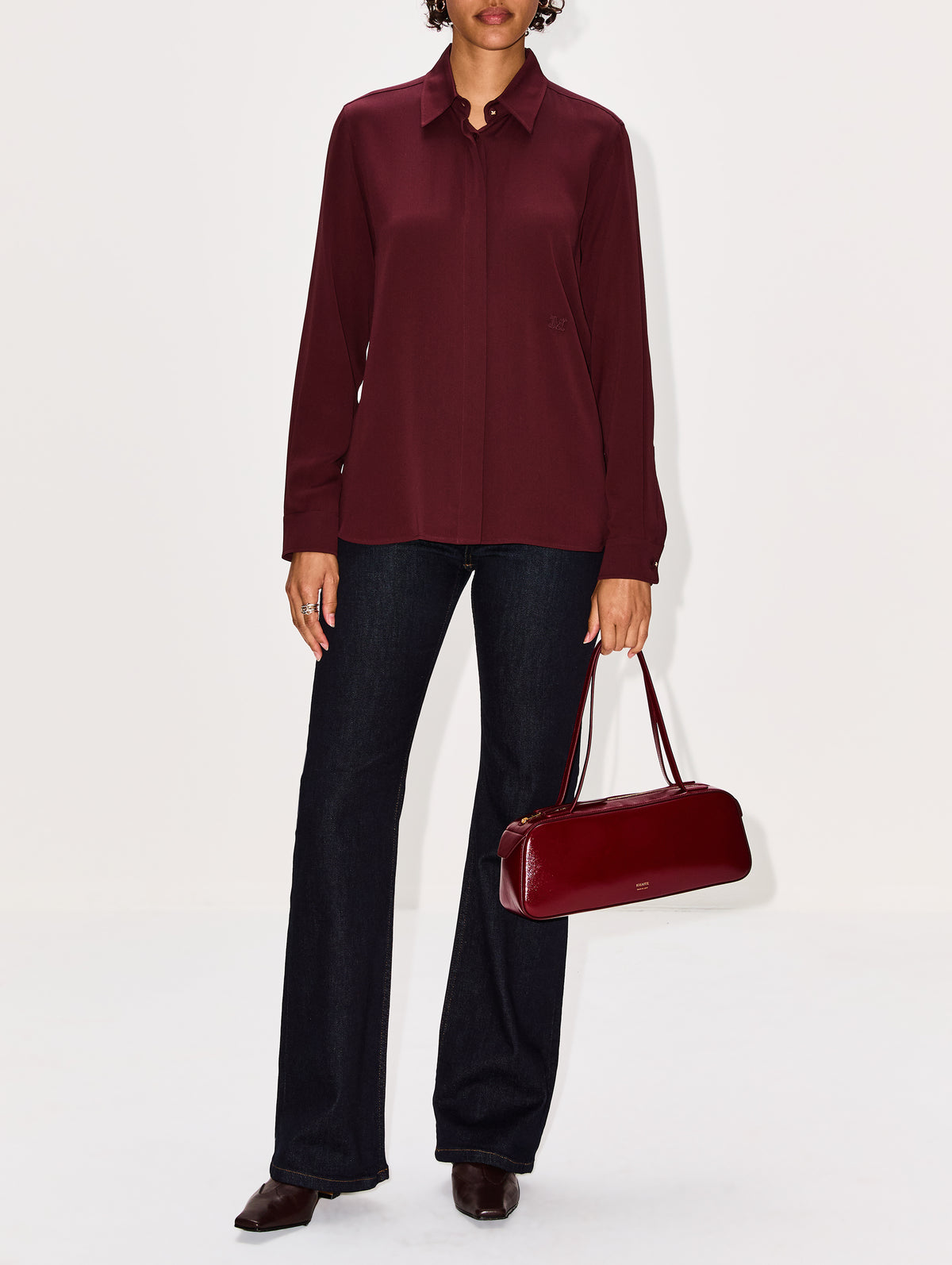 Nias Shirt,MAX MARA,CHERRY,Image 2