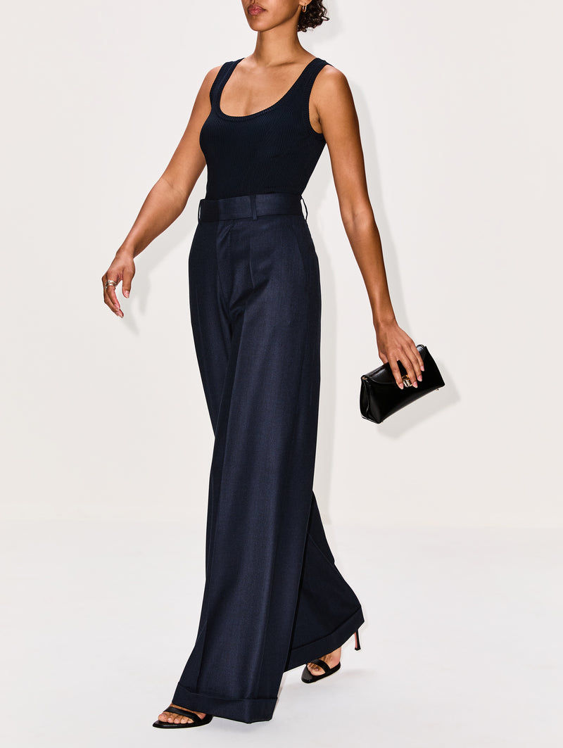 Cuffed Tailored Trouser