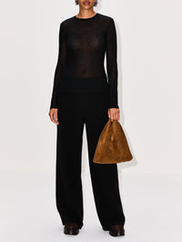 Iverness Top,THE ROW,BLACK,Image 2