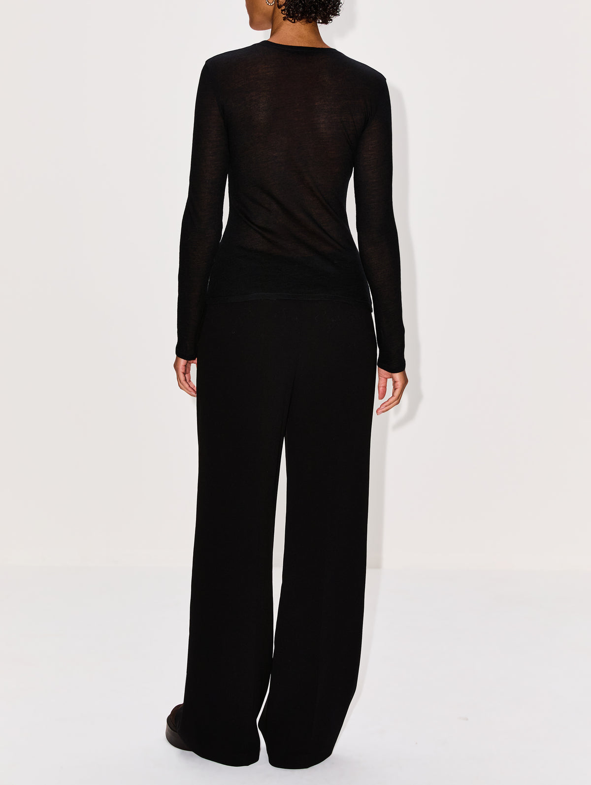 Iverness Top,THE ROW,BLACK,Image 3