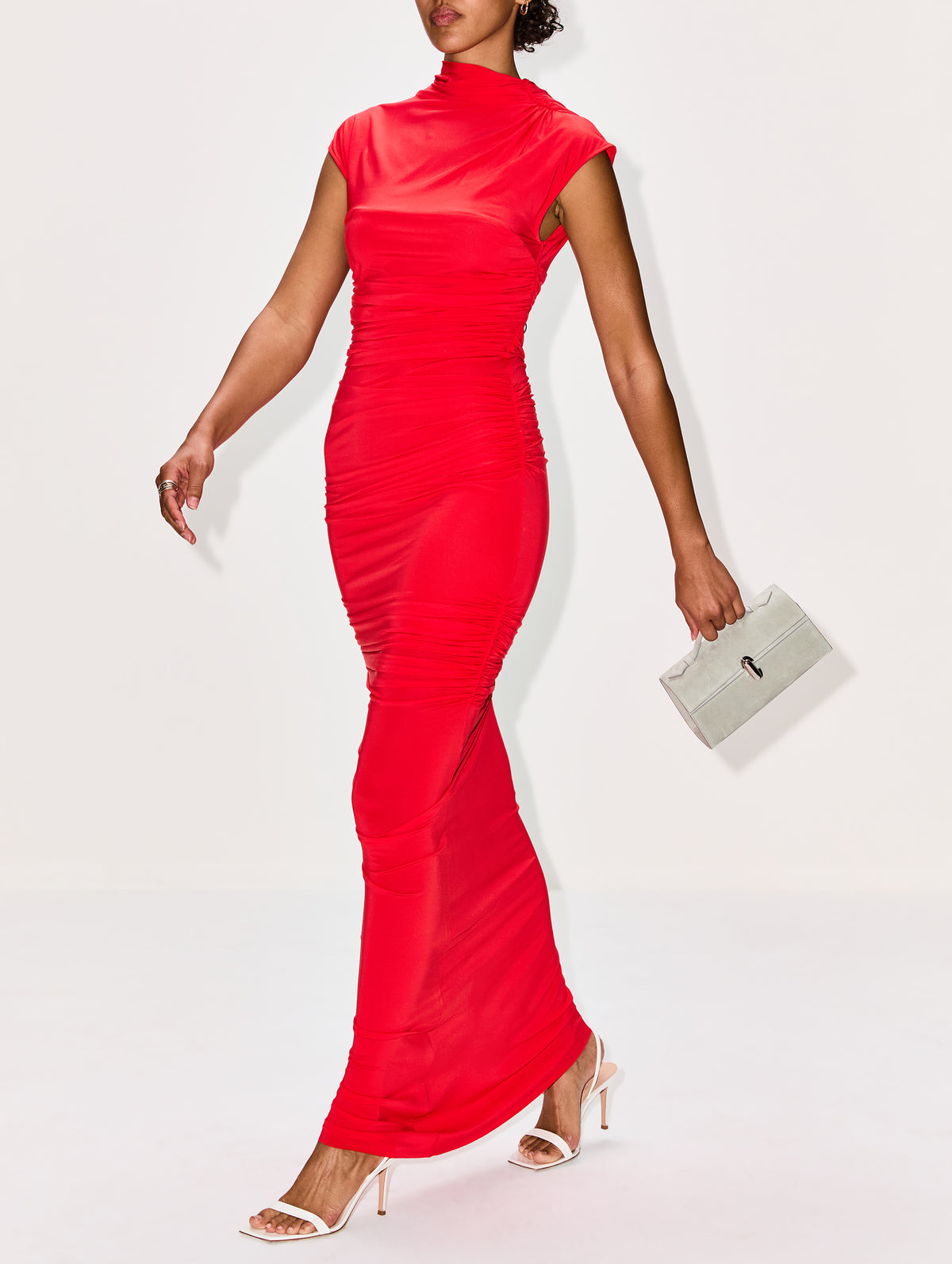 Exclusive Barri Dress,TOVE,RED,Image 3