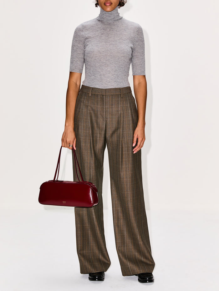 SS Turtleneck Top,SPRWMN,GREY,Image 1