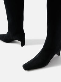 Ona Knee High Boot 55mm,KHAITE,BLACK,Image 2