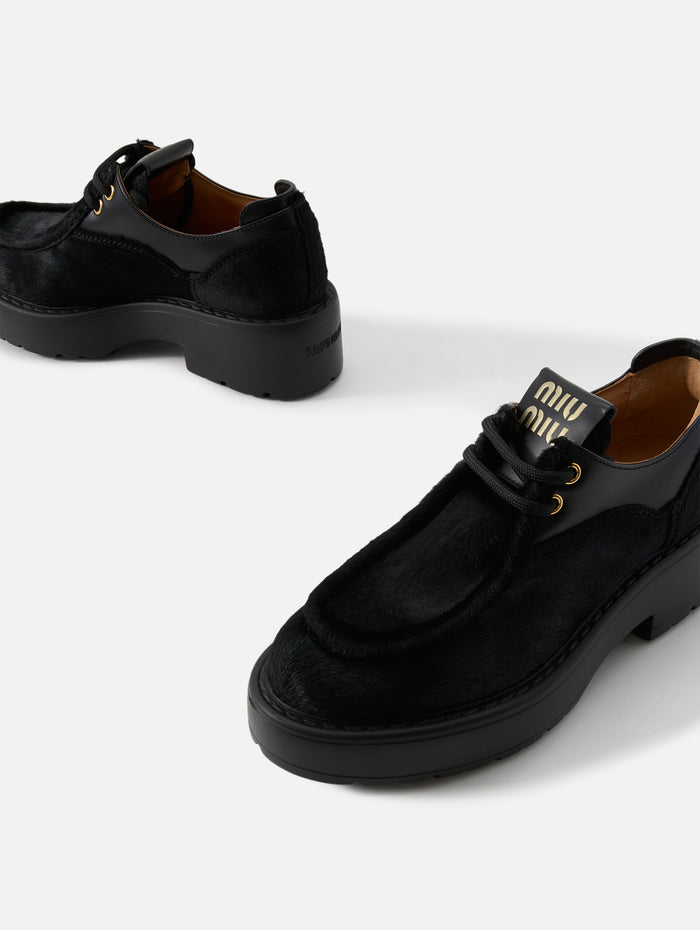 Lifestyle Lug Sole Loafer,MIU MIU,NERO,Image 1