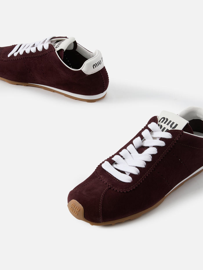 Plume Sneaker,MIU MIU,BORDEAUX,Image 1