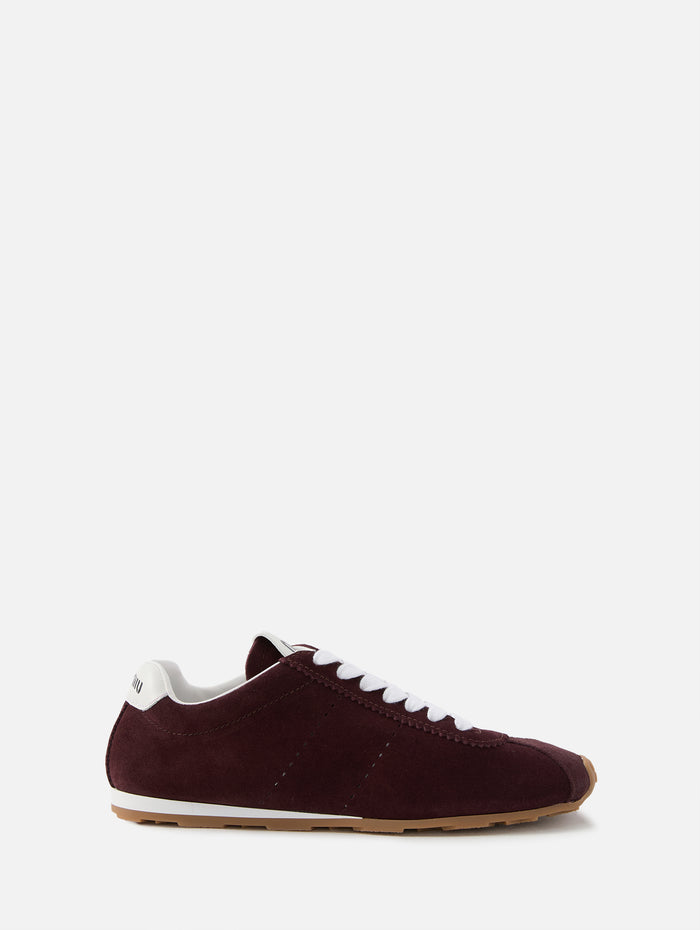 Plume Sneaker,MIU MIU,BORDEAUX,Image 1
